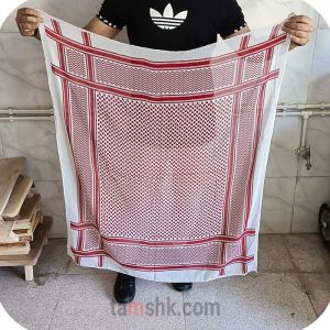 جامانه کردی سفید و قرمز